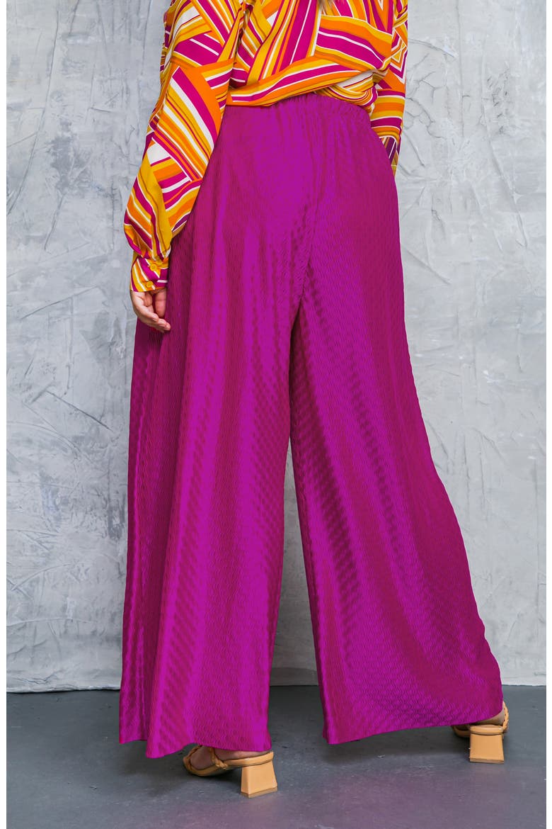 Jacquard Woven Pants, Alternate, color, FUCHSIA