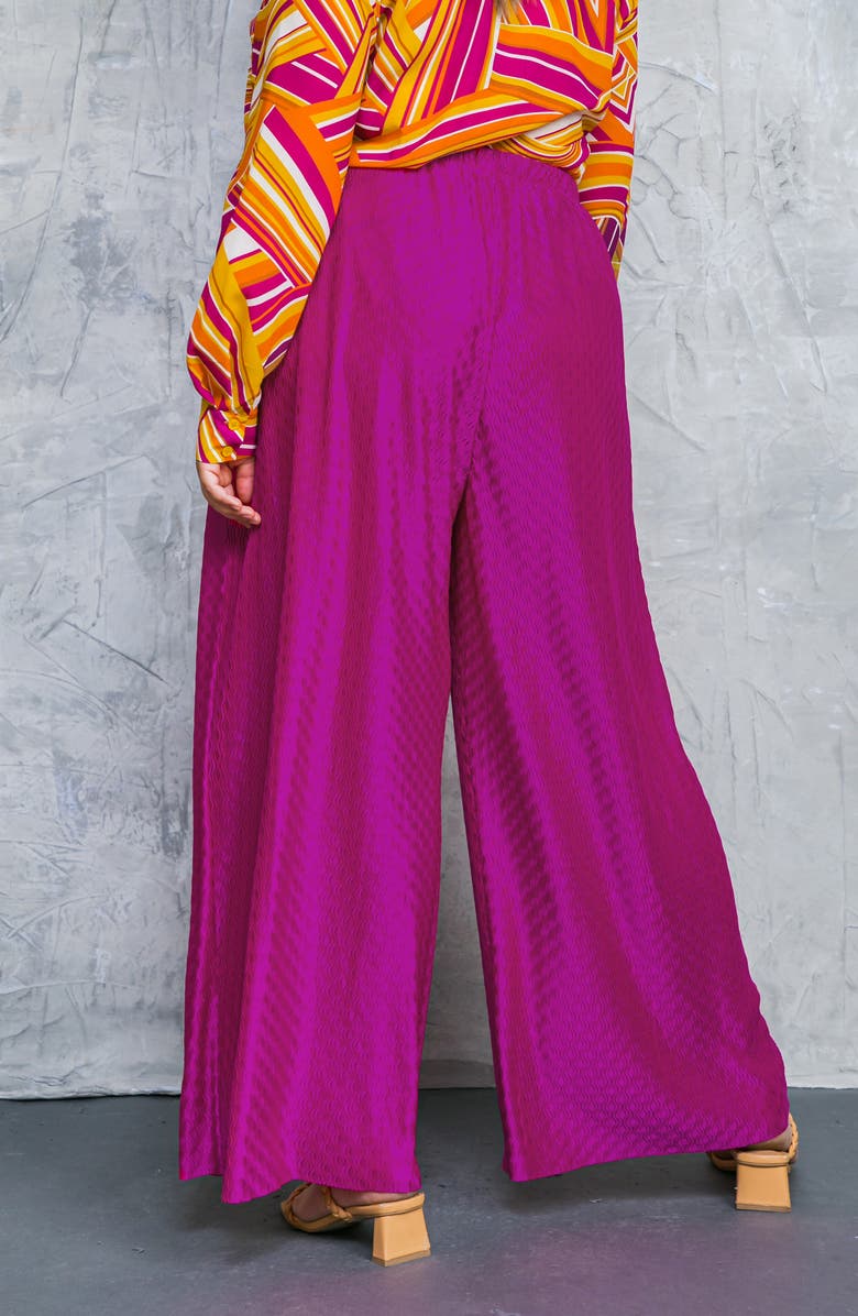 FLYING TOMATO Jacquard Woven Pants, Alternate, color, Fuchsia