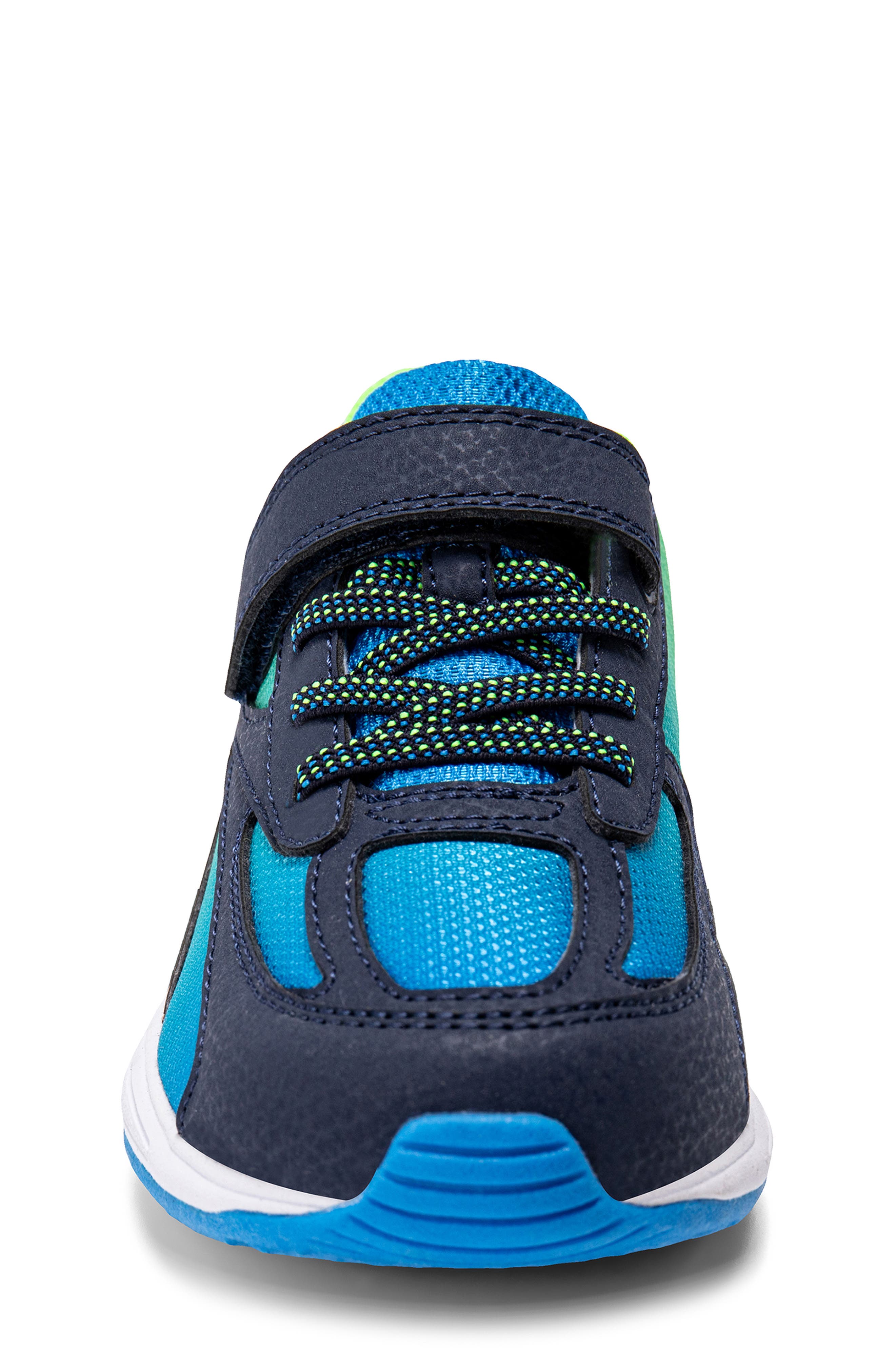 Stride Rite Kids' Made2Play<sup>®</sup> Phantom Light-Up Sneaker, Alternate, color, Blue/ Green