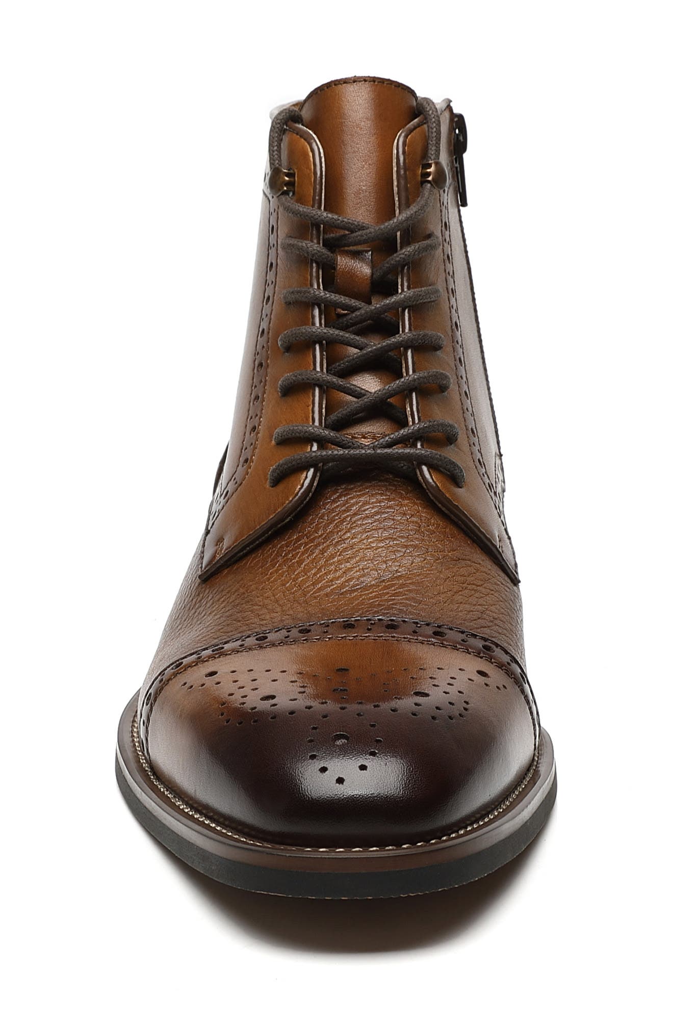 La Milano Jaxon II Cap Toe Boot, Alternate, color, Cognac