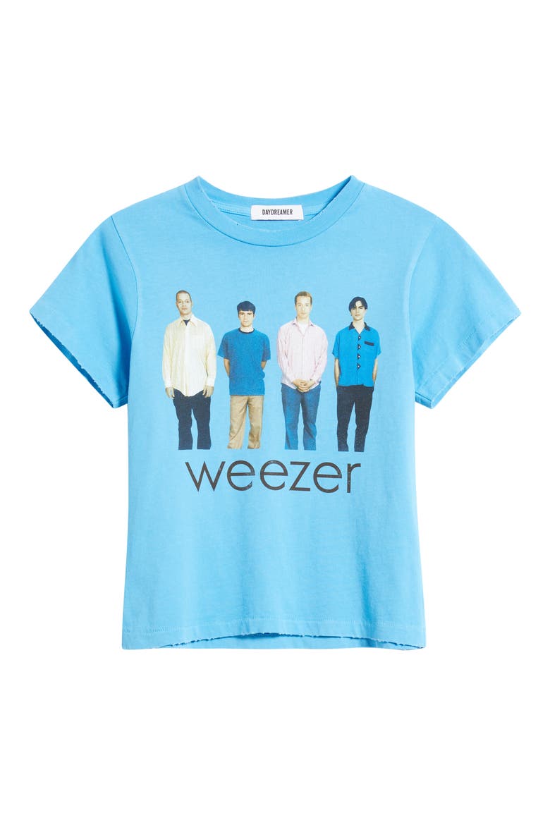 Weezer Blue Album Cotton Graphic T-Shirt, Alternate, color, ULTRA BLUE