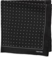 TOM FORD Polka Dot Mulberry Silk Pocket Square