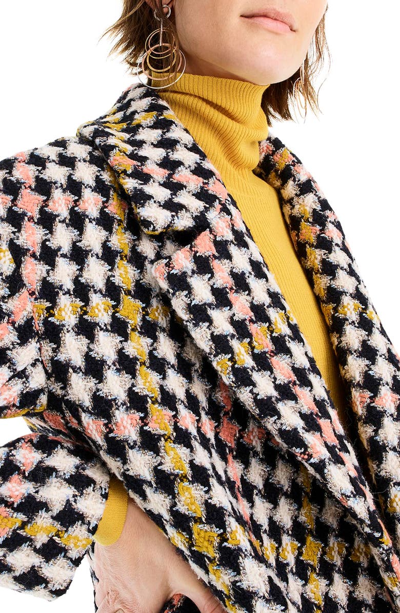 J.Crew Collection Oversize Lurex<sup>®</sup> Tweed Coat, Alternate, color,
