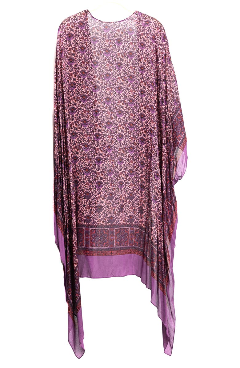 SAACHI Printed Ruana, Alternate, color, Purple