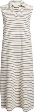 Caslon® Jacquard Henley Midi Dress
