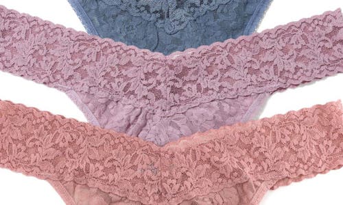 Hanky Panky Holiday Cracker Assorted 3-pack Original Rise Thongs In Multi