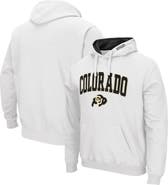 COLOSSEUM Men's Colosseum White Colorado Buffaloes Arch & Logo 3.0 Pullover Hoodie