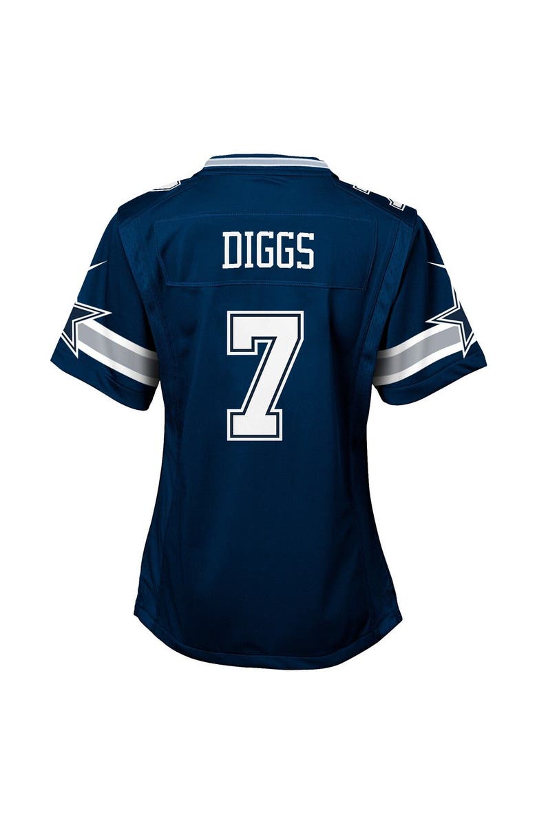 Nike Girls Youth Nike Trevon Diggs Navy Dallas Cowboys Game Jersey, Alternate, color, Navy