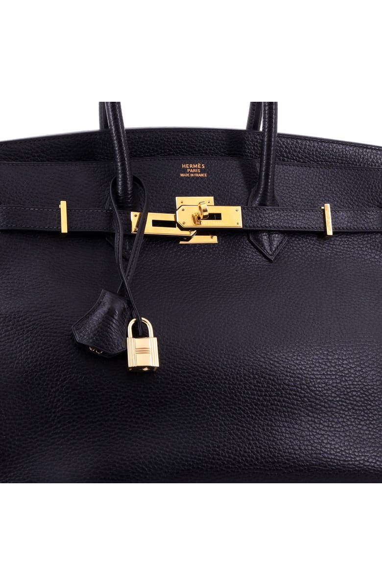 Pre-Owned Hermes Birkin Handbag Black Ardennes with Gold Hardware 35, Alternate, color, Noir