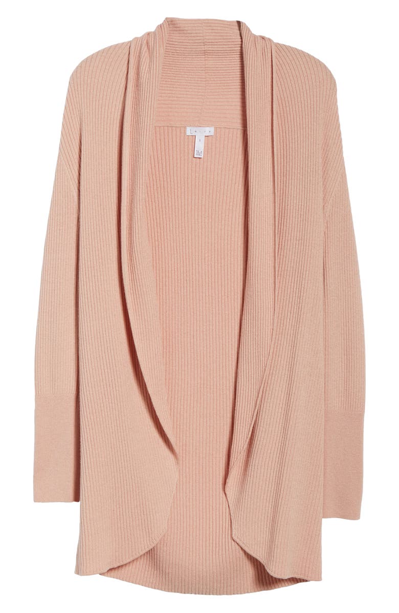 Leith Ribbed Shawl Cocoon Sweater, Alternate, color, 