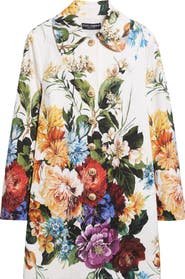 Dolce&Gabbana Floral Logo Button Coat