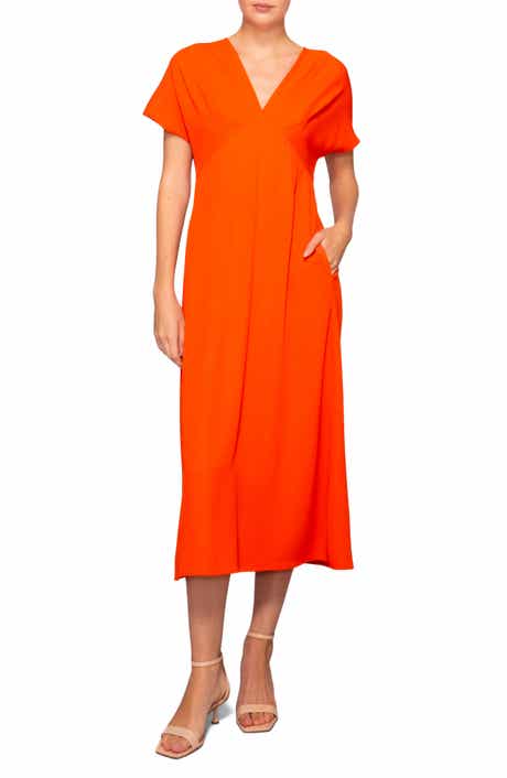 V-Neck Empire Waist Dress