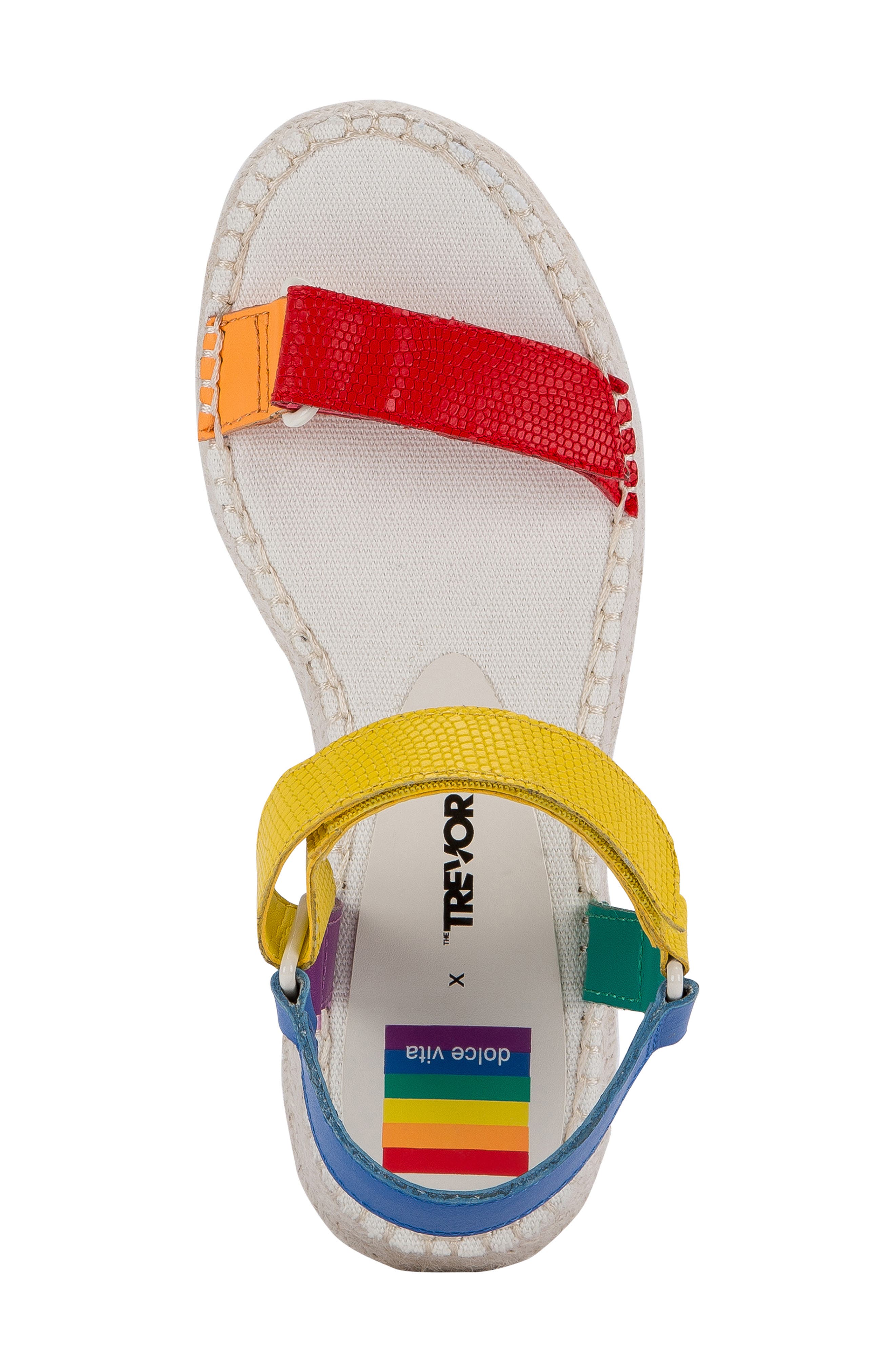 Dolce Vita Myra Pride Platform Espadrille Sandal, Alternate, color, 