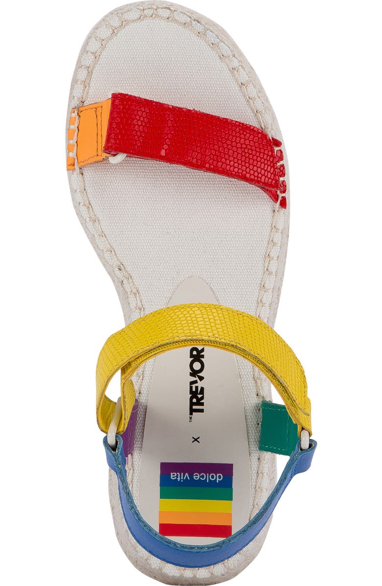 Dolce Vita Myra Pride Platform Espadrille Sandal, Alternate, color,