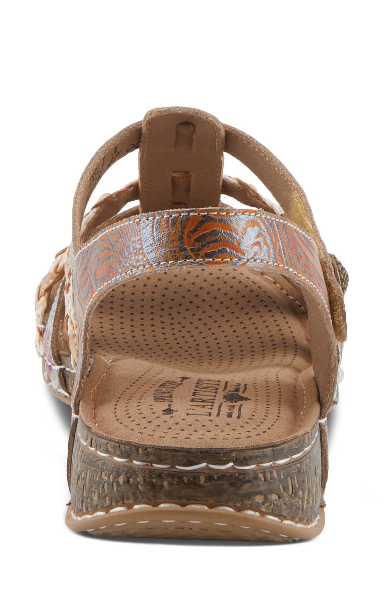 L
Artiste by Spring Step Delila Strappy Sandal, Alternate, color, Mango Multi