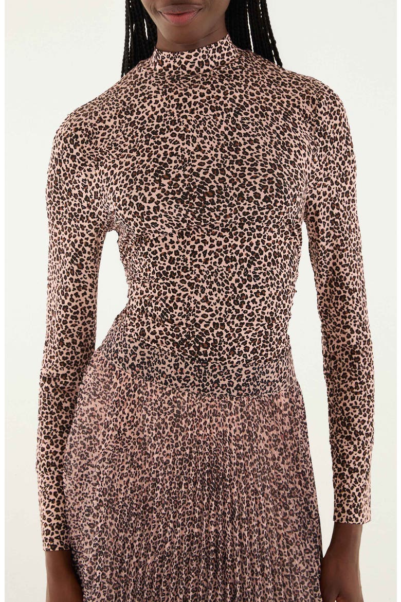 Baby Leopard Print Top, Main, color, BABY LEOPARD PINK