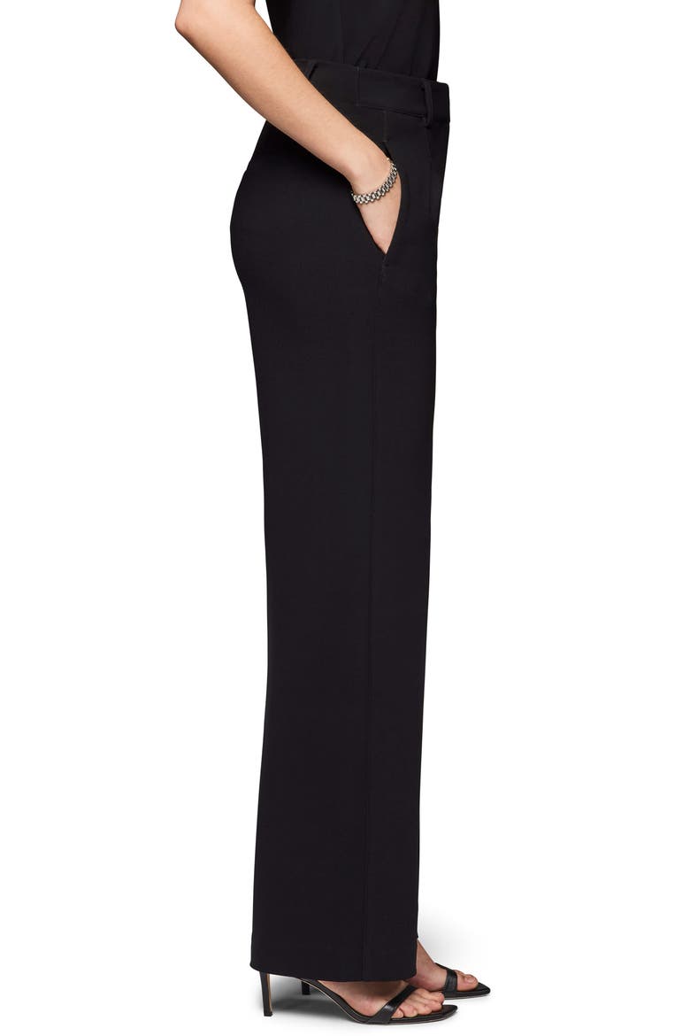 Wide Leg Scuba Knit Pants, Alternate, color, BLACK ONYX