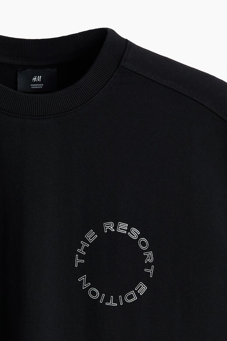 Oversized Fit Boxy-style T-shirt, Alternate, color, Black/The Resort Edition