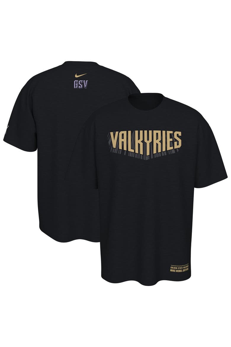 Unisex Nike Black Golden State Valkyries Standard Issue Rebel Edition T-Shirt, Main, color, Black