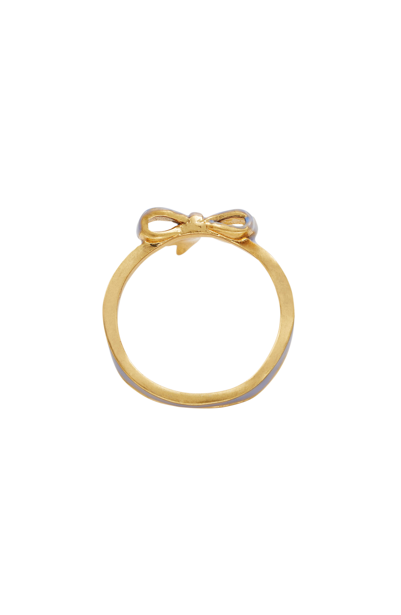Fable England Forget Me Not Bow Ring, Alternate, color, Gold