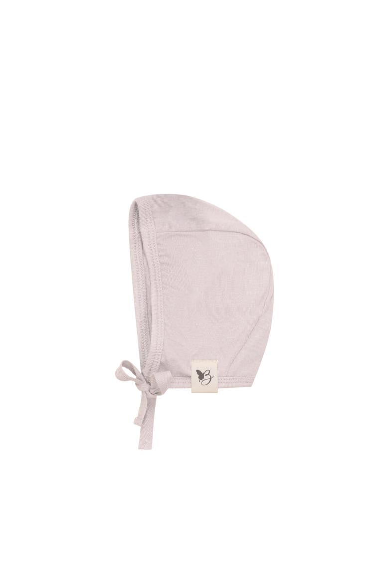 Girl Knit Bonnet with Strap Tie, Main, color, Primrose