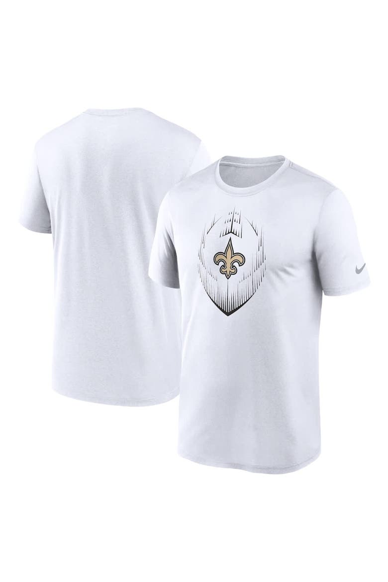 Men's Nike White New Orleans Saints Primetime Legend Icon Performance T-Shirt, Alternate, color, White