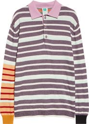Waste Yarn Project Carl Stripe One of a Kind Polo