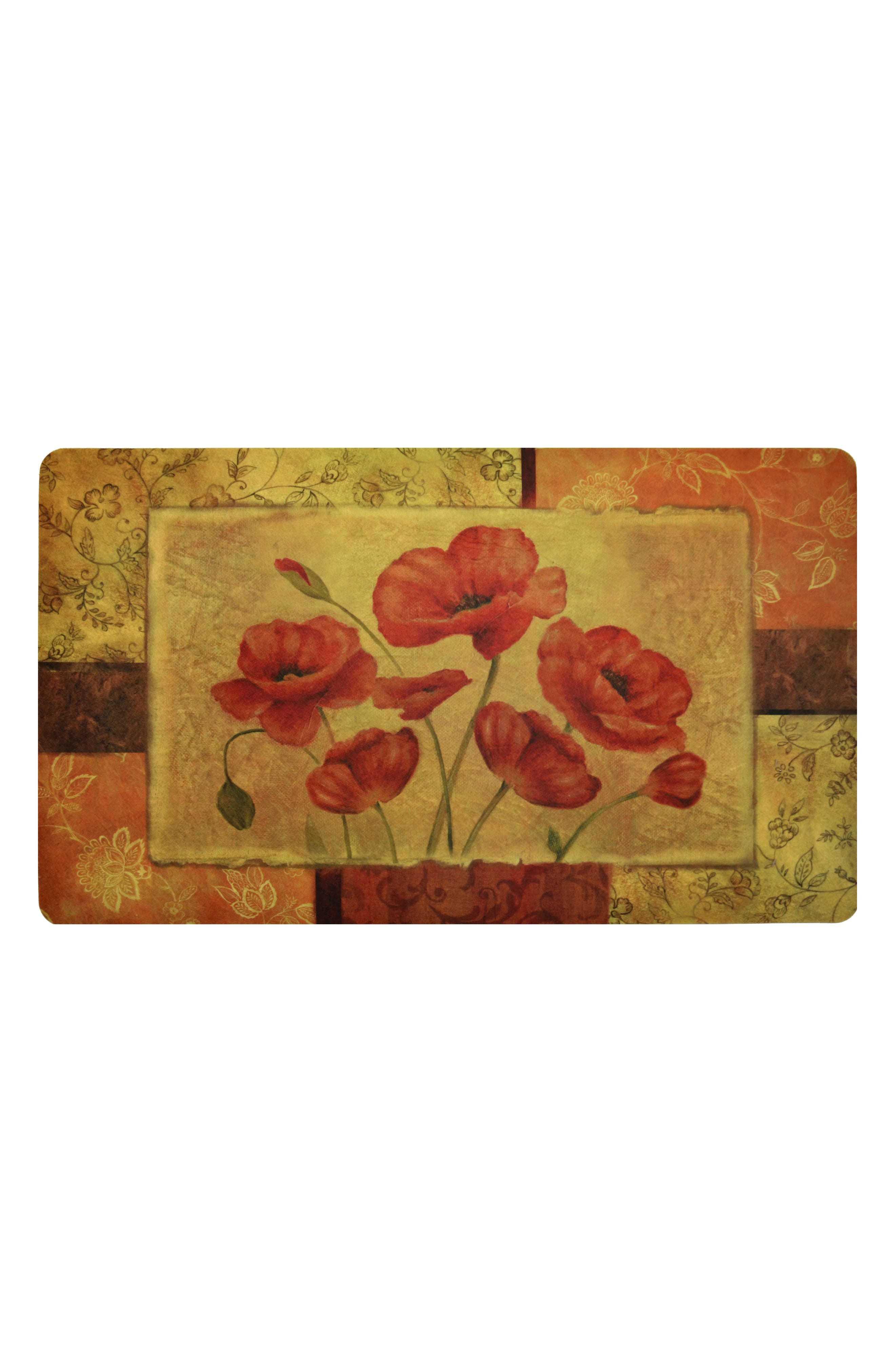 RED/ BEIGE FLORAL