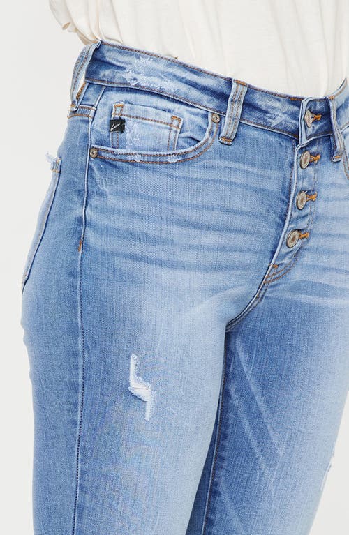 Kancan Cecilia High Rise Ankle Skinny Jeans In Blue