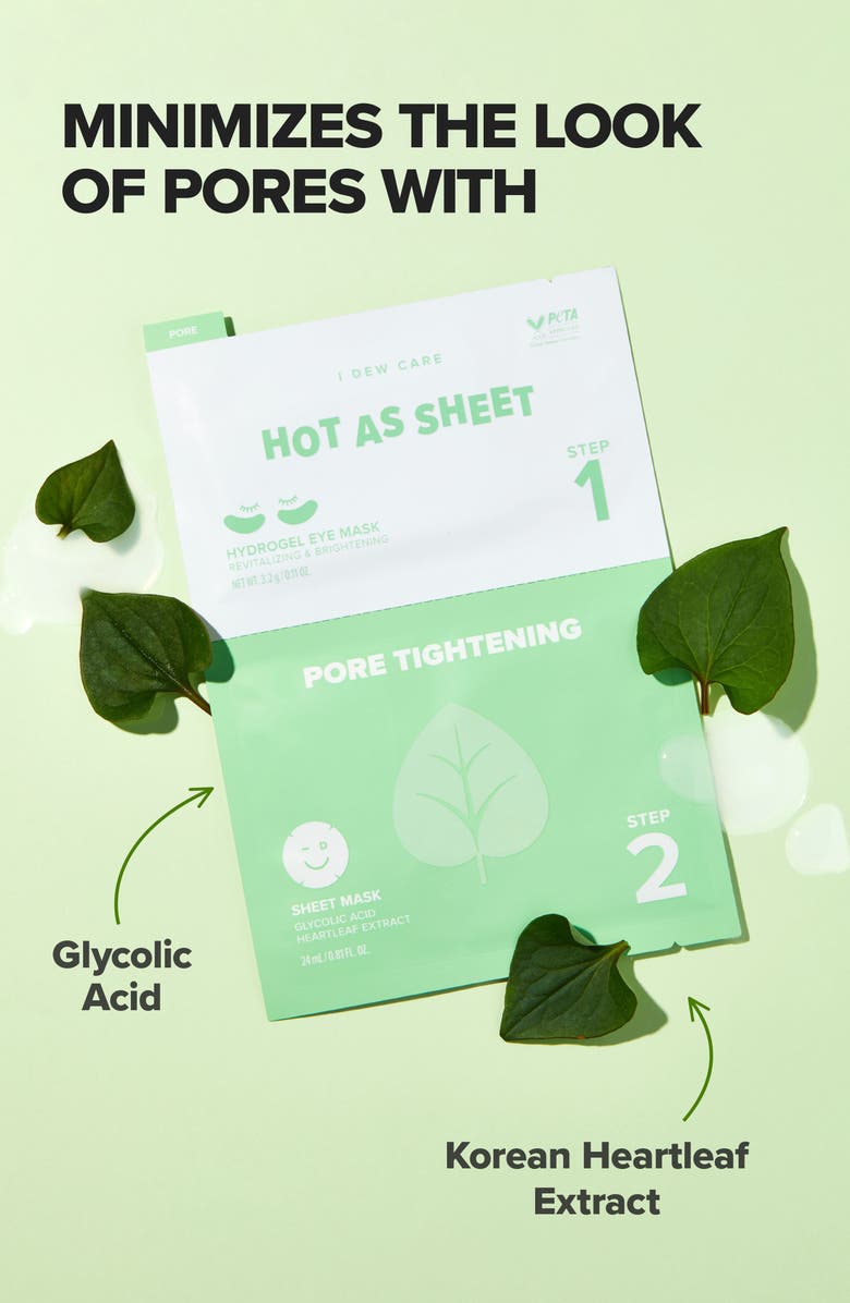 I DEW CARE Hot As Sheet Pore Tightening Eye & Sheet Mask Set, Alternate, color, 