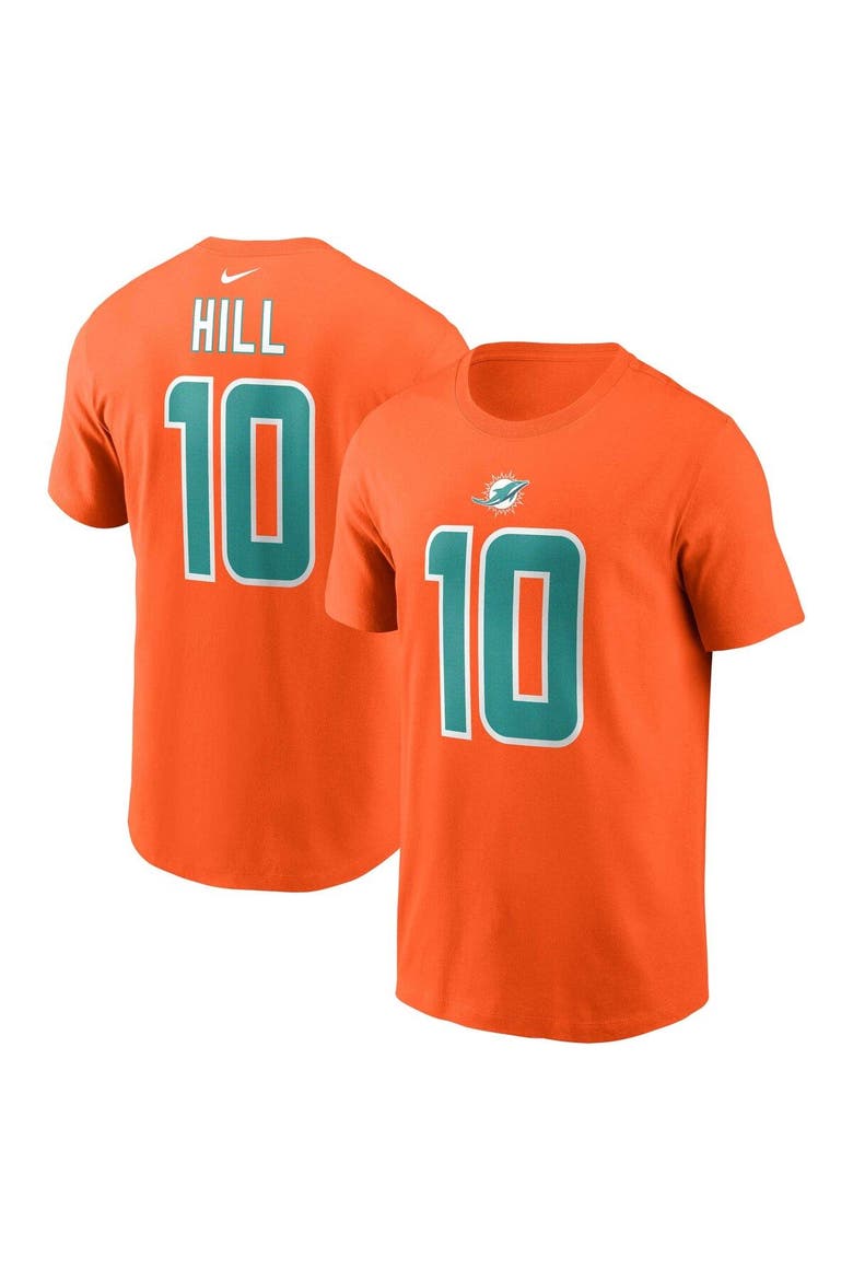 Men's Nike Tyreek Hill  Orange Miami Dolphins  Player Name & Number T-Shirt, Main, color, Orange