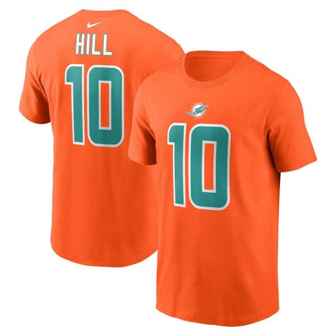 Men's Nike Tyreek Hill  Orange Miami Dolphins  Player Name & Number T-Shirt
