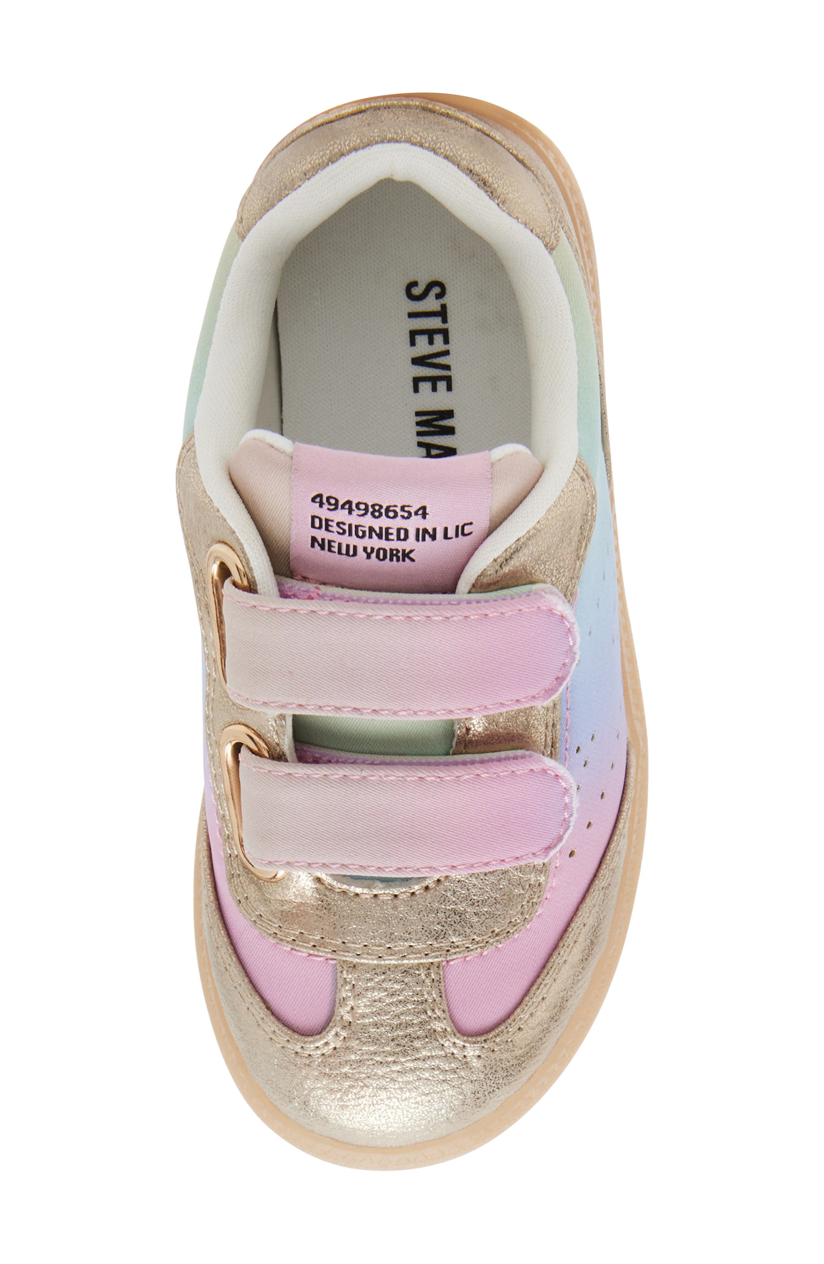 Steve Madden Kids' Lax Metallic Colorblock Sneaker, Alternate, color, 