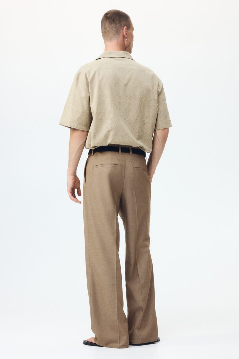 Loose-fit Tailored Pants, Alternate, color, Beige
