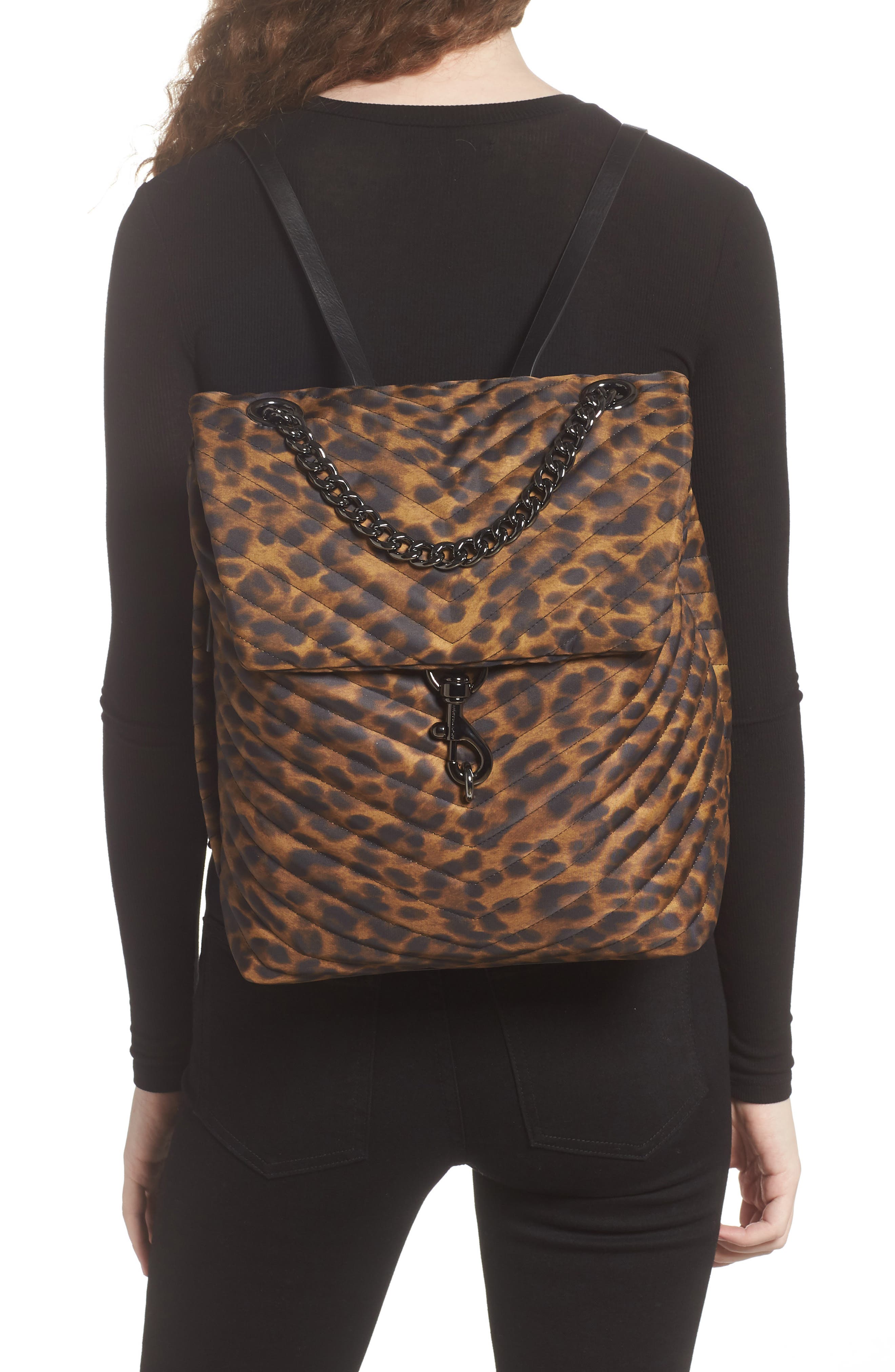 Edie Backpack, Alternate, color, NATURAL LEOPARD