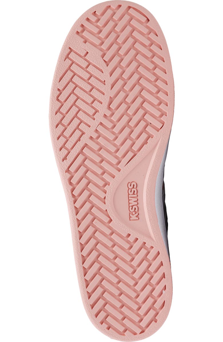 K-Swiss Court Pro II CMF Leather Sneaker, Alternate, color, White/ Raspberry Sorbet