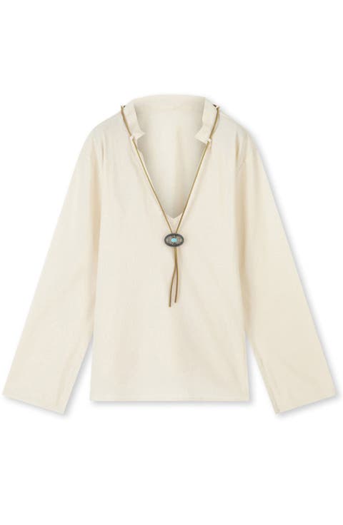 Gisele Cotton Canvas Blouse