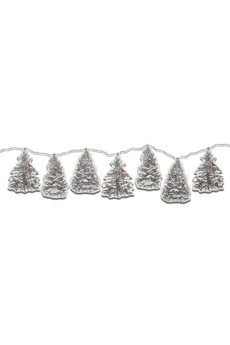 Winter Sketches Black Paper Tree Garland Holiday Decor, Alternate, color, Black