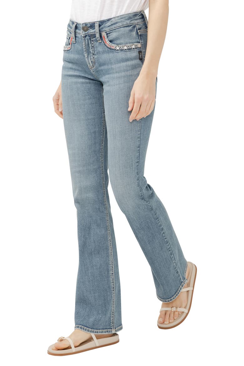 Suki Americana Curvy Mid Rise Bootcut Jeans, Alternate, color, FREEDOM