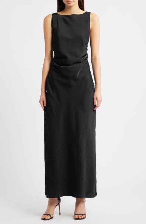 Isadora Open Cowl Back Cocktail Dress