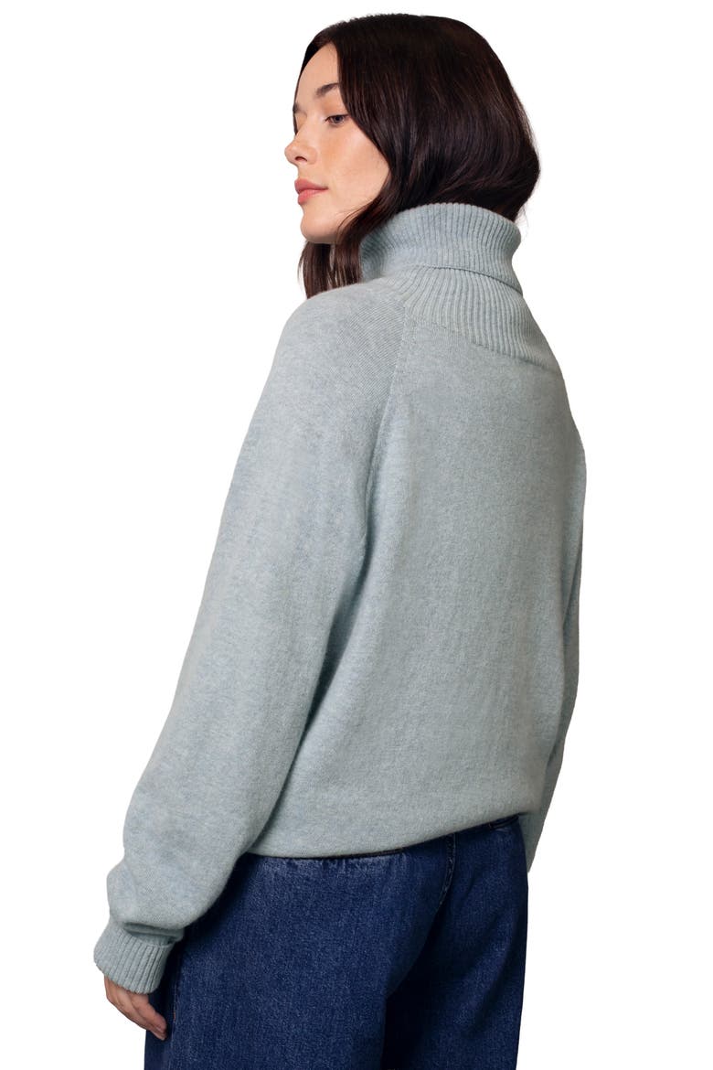 Geelong Slouch Turtle Neck Sweater, Alternate, color, Skylight