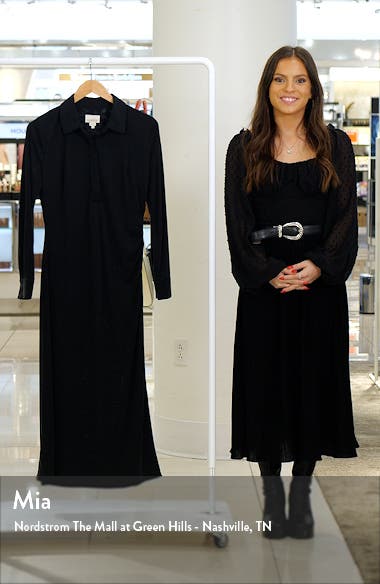Luxely Long Sleeve Jersey Polo Dress | Nordstromrack