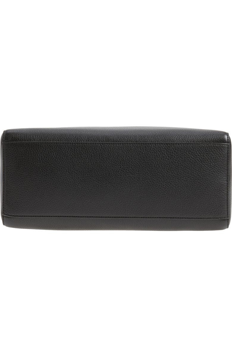 Tory Burch Georgia Double Zip Pebbled Leather Satchel, Alternate, color,