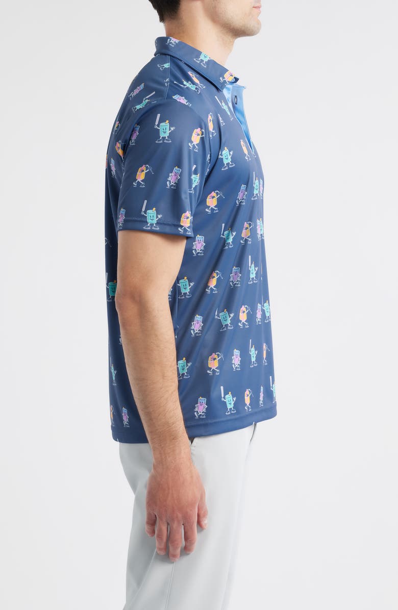 Swannies Combs Performance Golf Polo, Alternate, color, Vintage-Indigo