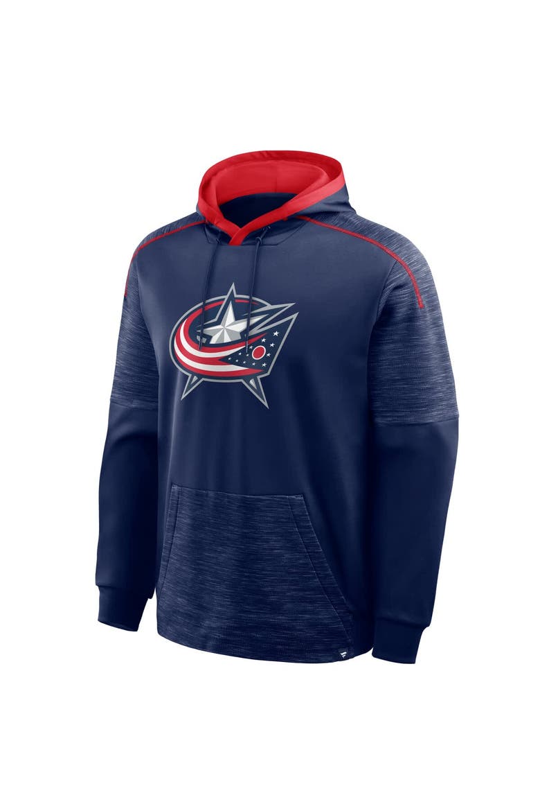 Men's Fanatics Navy Columbus Blue Jackets Goaltender Defender Pullover Hoodie, Alternate, color, Navy