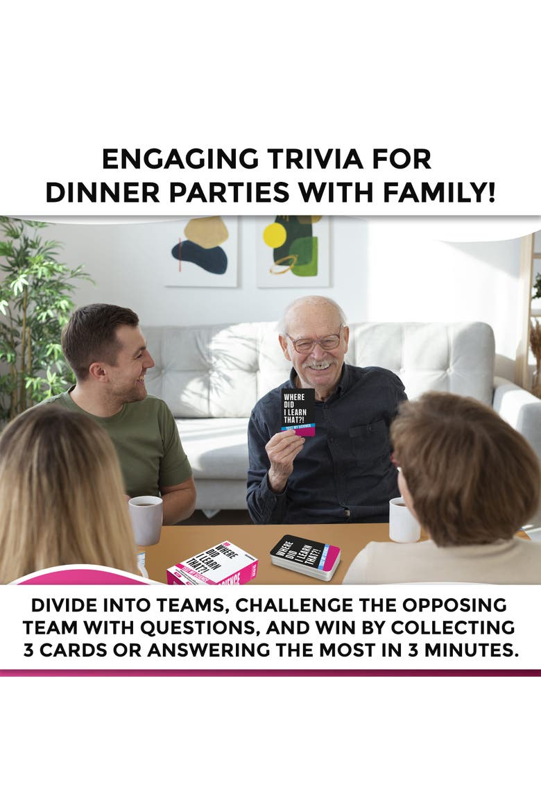 Trivia Card Games for Adults and Family, Alternate, color, Science