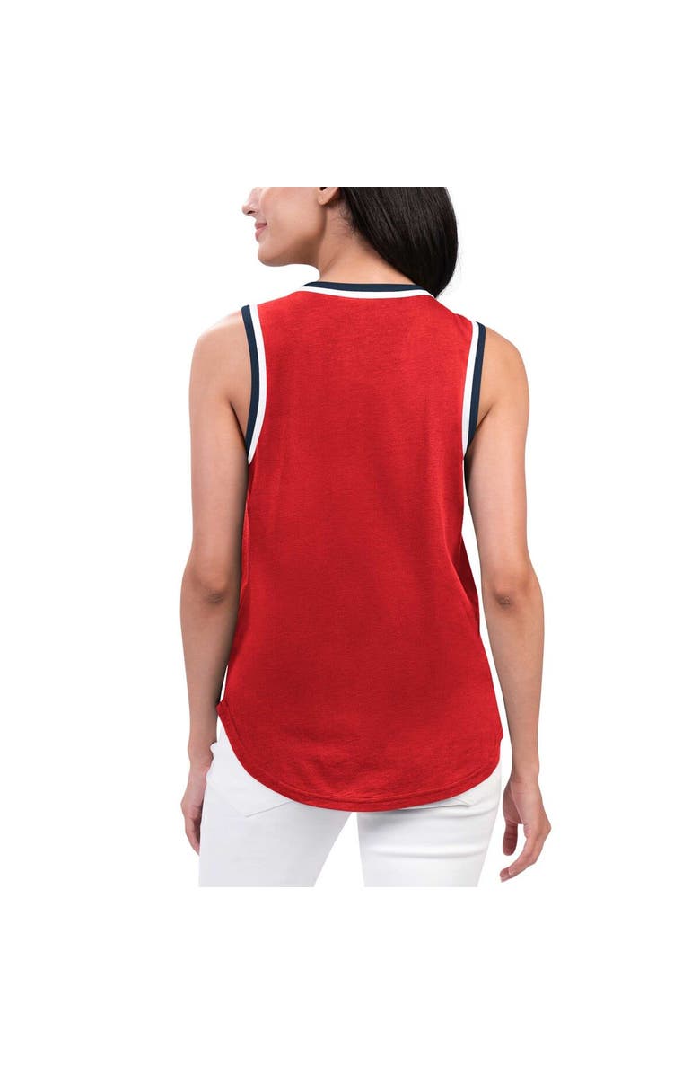 G-III 4HER BY CARL BANKS Women's G-III 4Her by Carl Banks Red Washington Capitals Strategy Tank Top, Alternate, color, Red