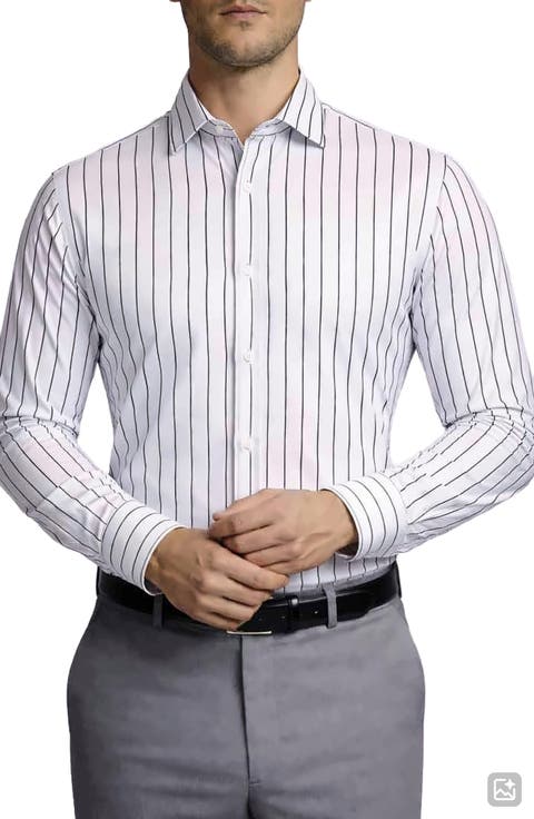 Stripe Cotton Dress Shirt