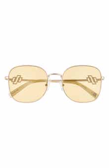 Le Specs 57mm Metamorphosis Square Sunglasses