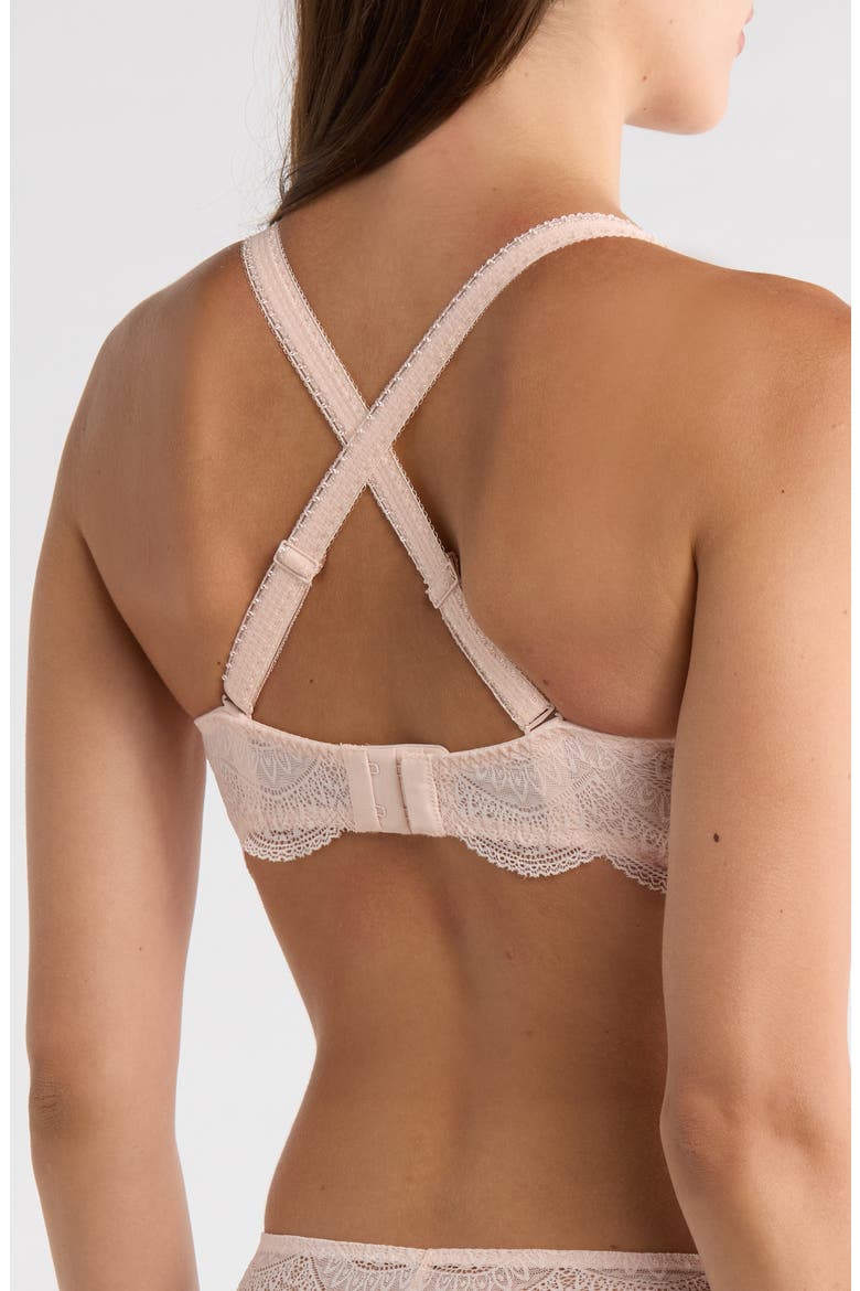 Karma Underwire Lace Demi Bra, Alternate, color, PETAL POWDER